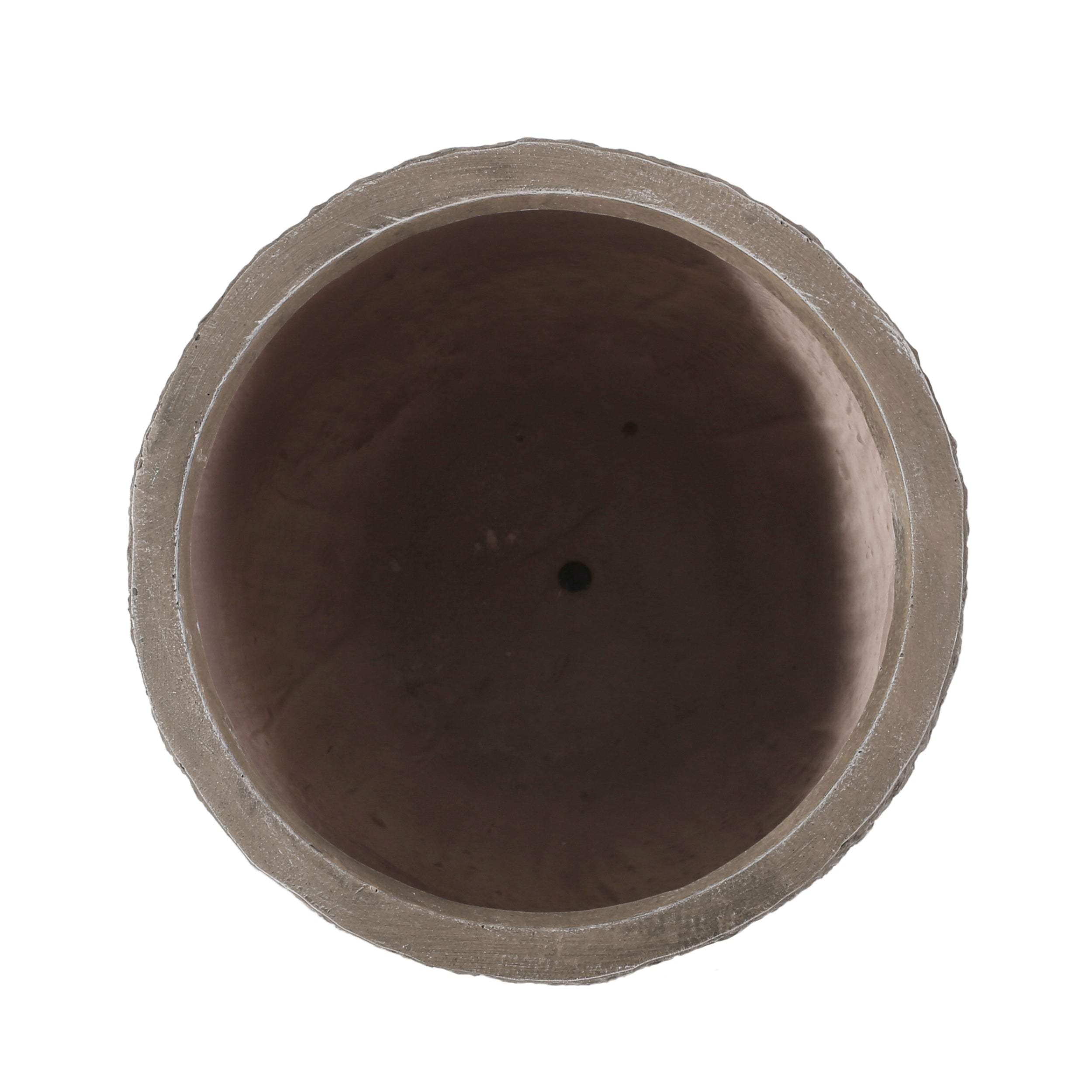 Natural Wood Finish Magnesium Oxide Planter for Outdoor Use, 14x14x27 Inches