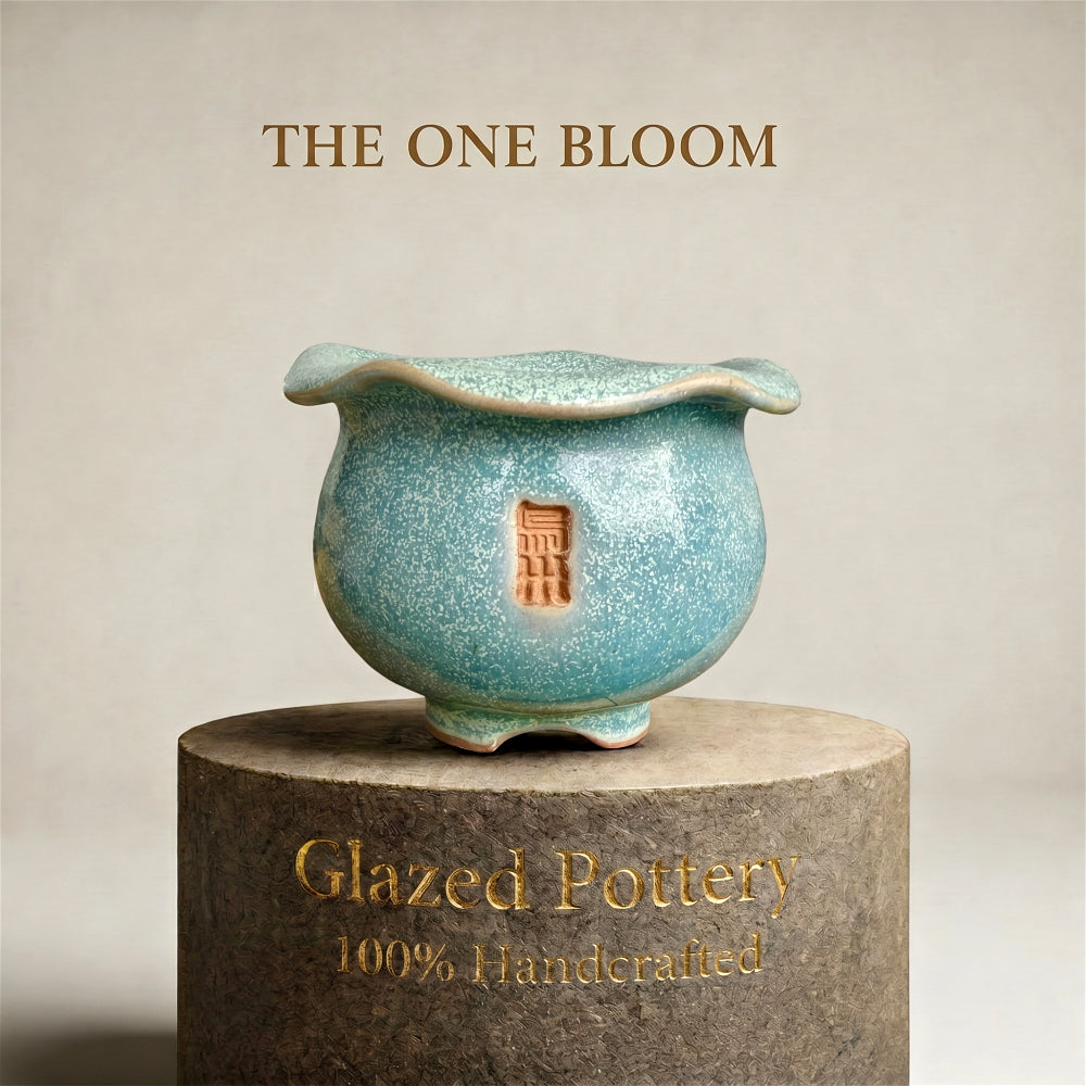 WS-0045 Modern Handmade Ceramic Planter Pot - Pot rim diameter: 1.8"
