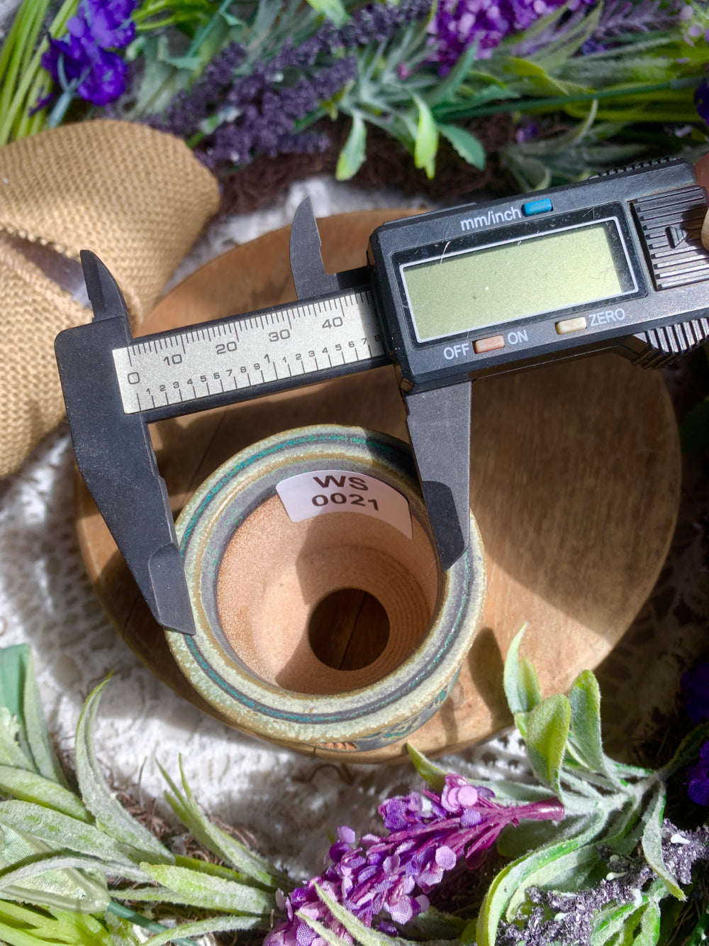 WS0021 Modern Handmade Ceramic Planter Pot - Pot rim diameter: 1.8"