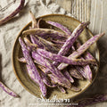 Dragon's Tongue Bush Bean Seeds – Heirloom, Non-GMO, Open Pollinated, USDA Zone 3-10