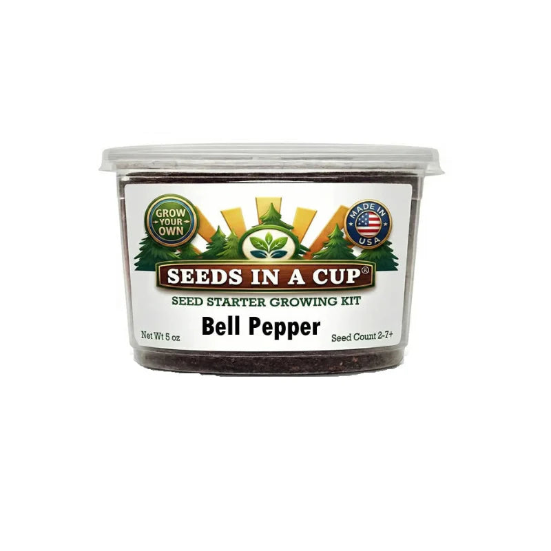 Green Bell Pepper Grow Kit | Grow Peppers from Seed | Seeds In A Cup®