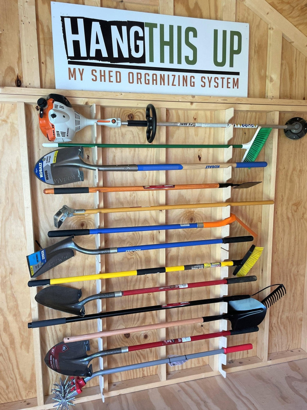 Garden Tool Organizer Rack