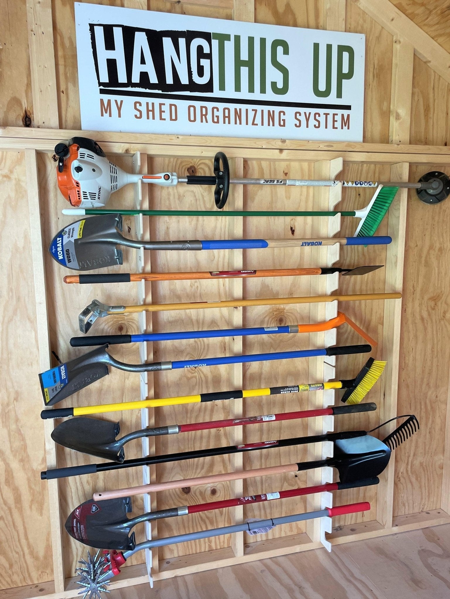 Garden Tool Organizer Rack