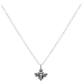 Tiny Sterling Silver Bumblebee Necklace – Simple Everyday Bee Charm Jewelry