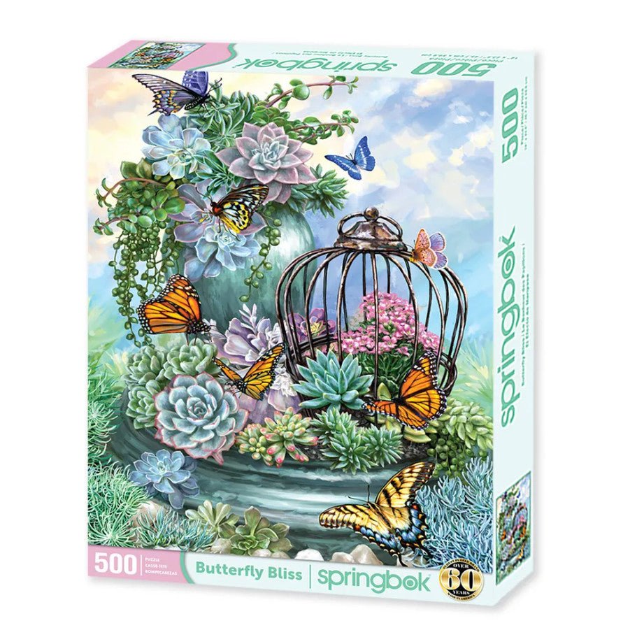 Butterfly Bliss 500 Piece Jigsaw Puzzle by Springbok Puzzles