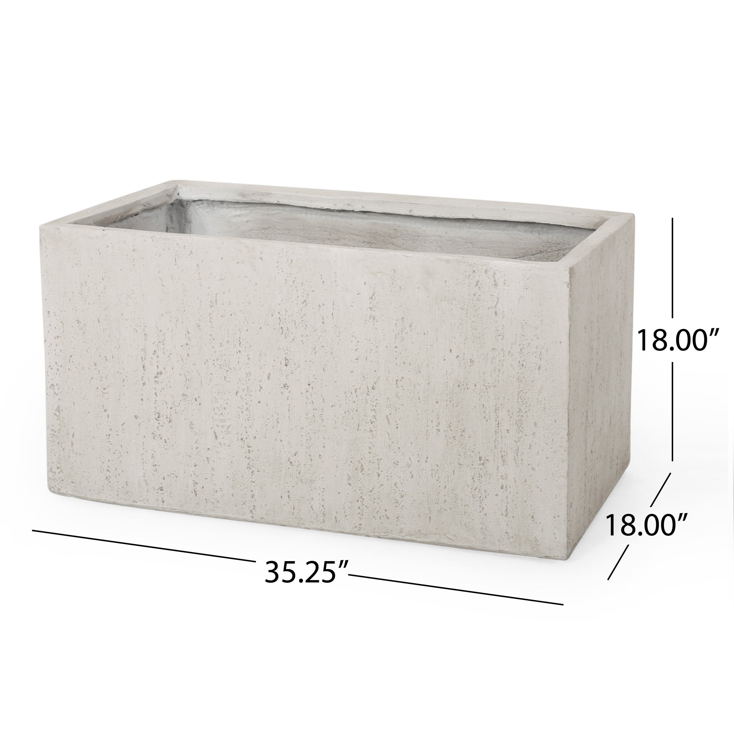 35.25'' L Outdoor MGO Planter