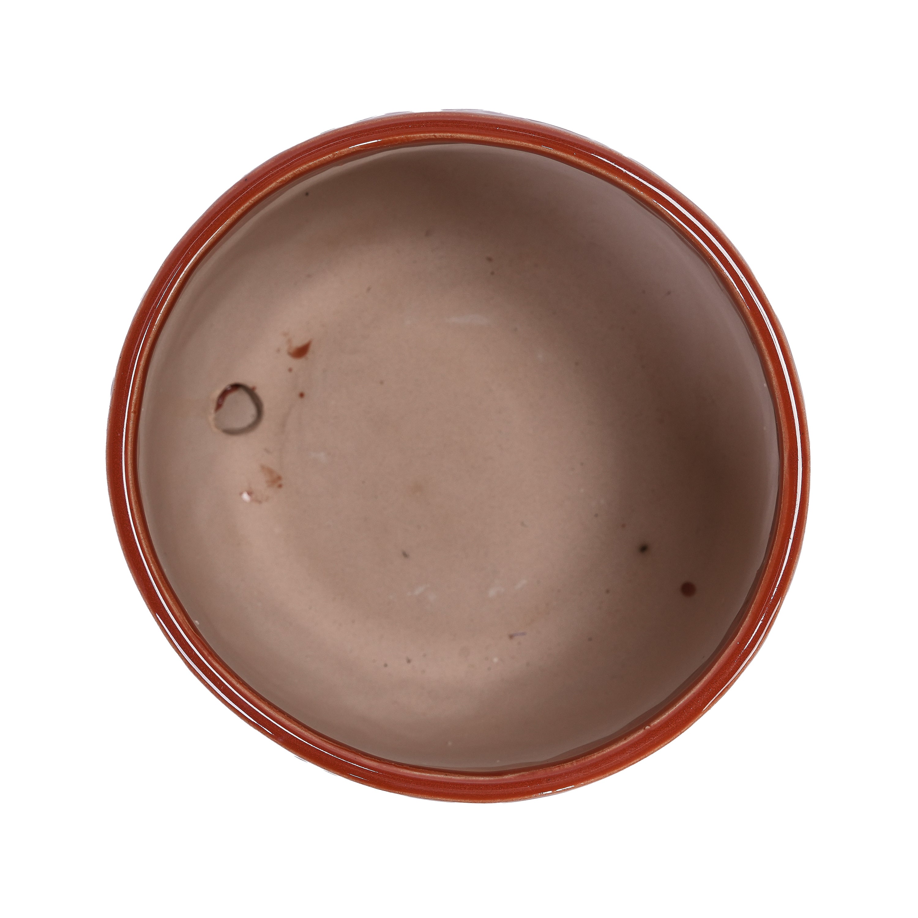 Set of 2 Ceramic Flowerpot, 7' Modern Planter for Patio, Garden, Windowsill - Red