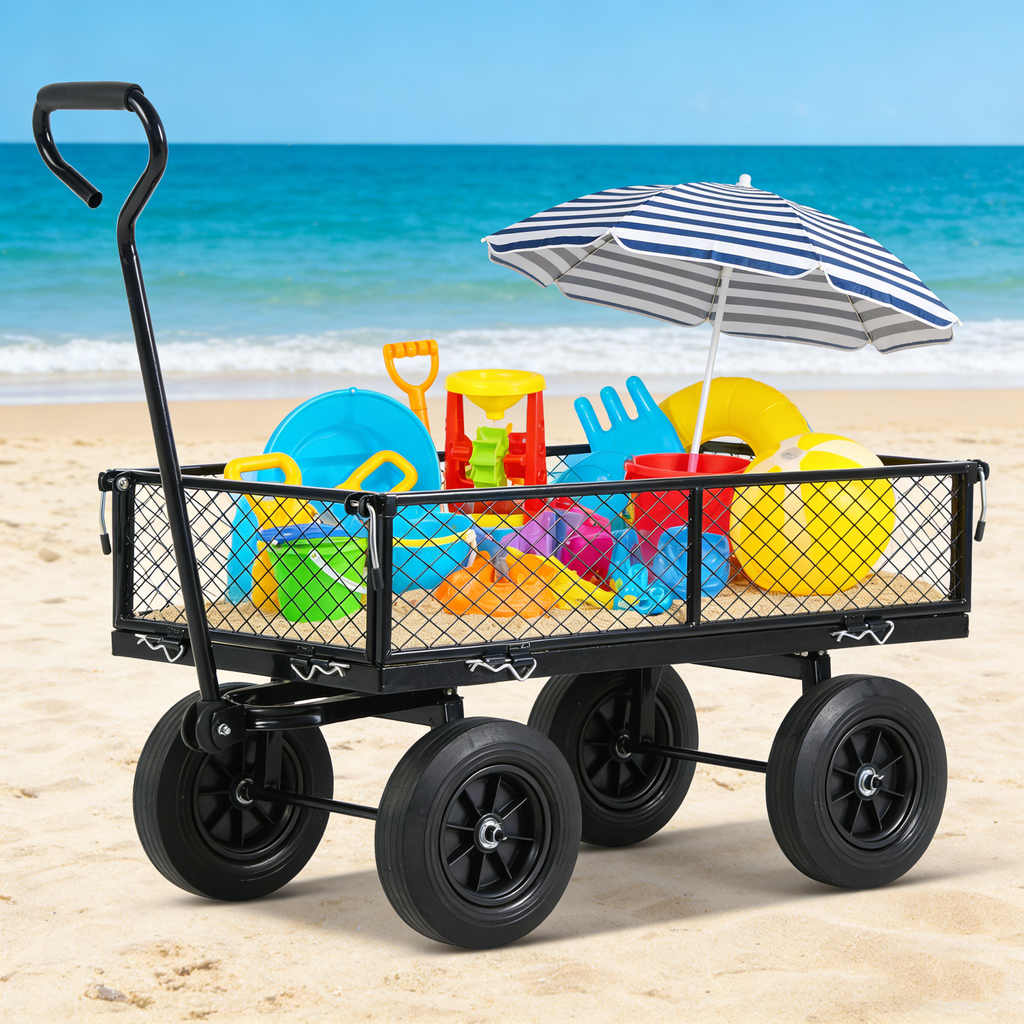 Solid Wheels Garden Cart Wagon