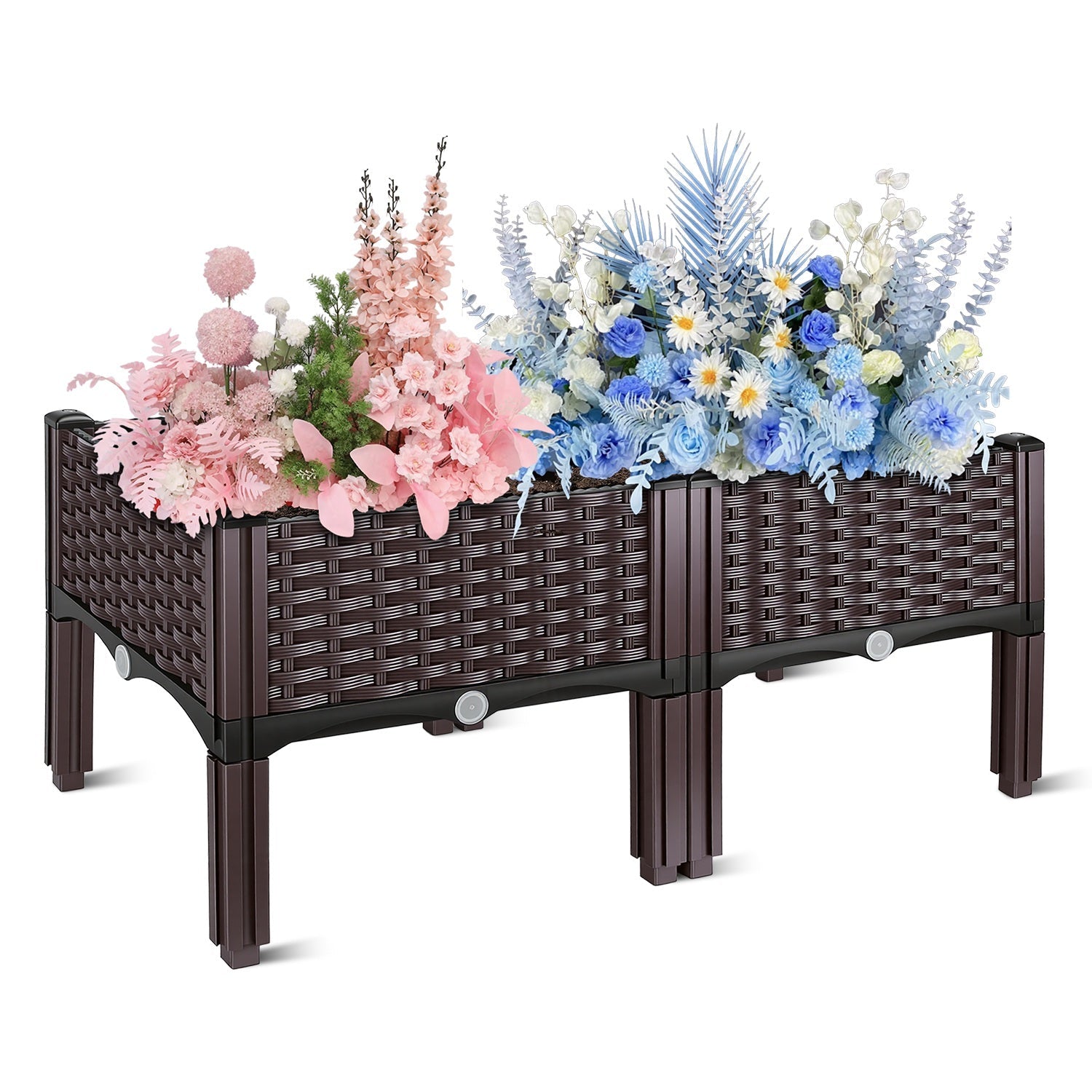 Elevated Raised Garden Bed with Self-Watering System