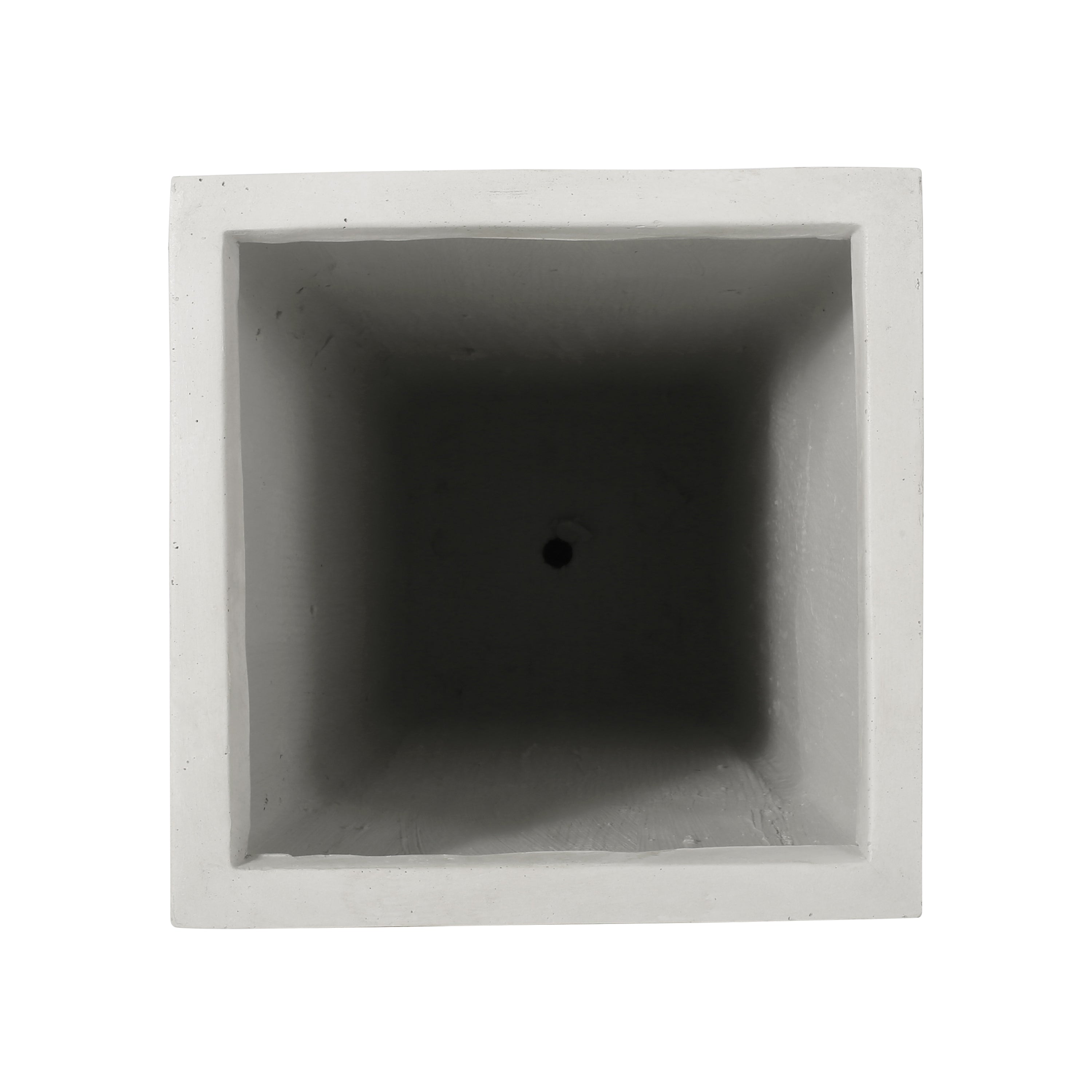 13' x 32.5' Cast Stone Planter Magnesium Oxide, Matte White