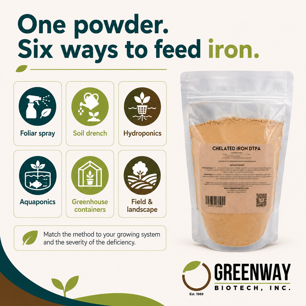 Chelated Iron DTPA Fertilizer 11% Fe