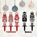 Christmas Nutcracker Holiday Yard Stakes, Traditional or Modern Designs