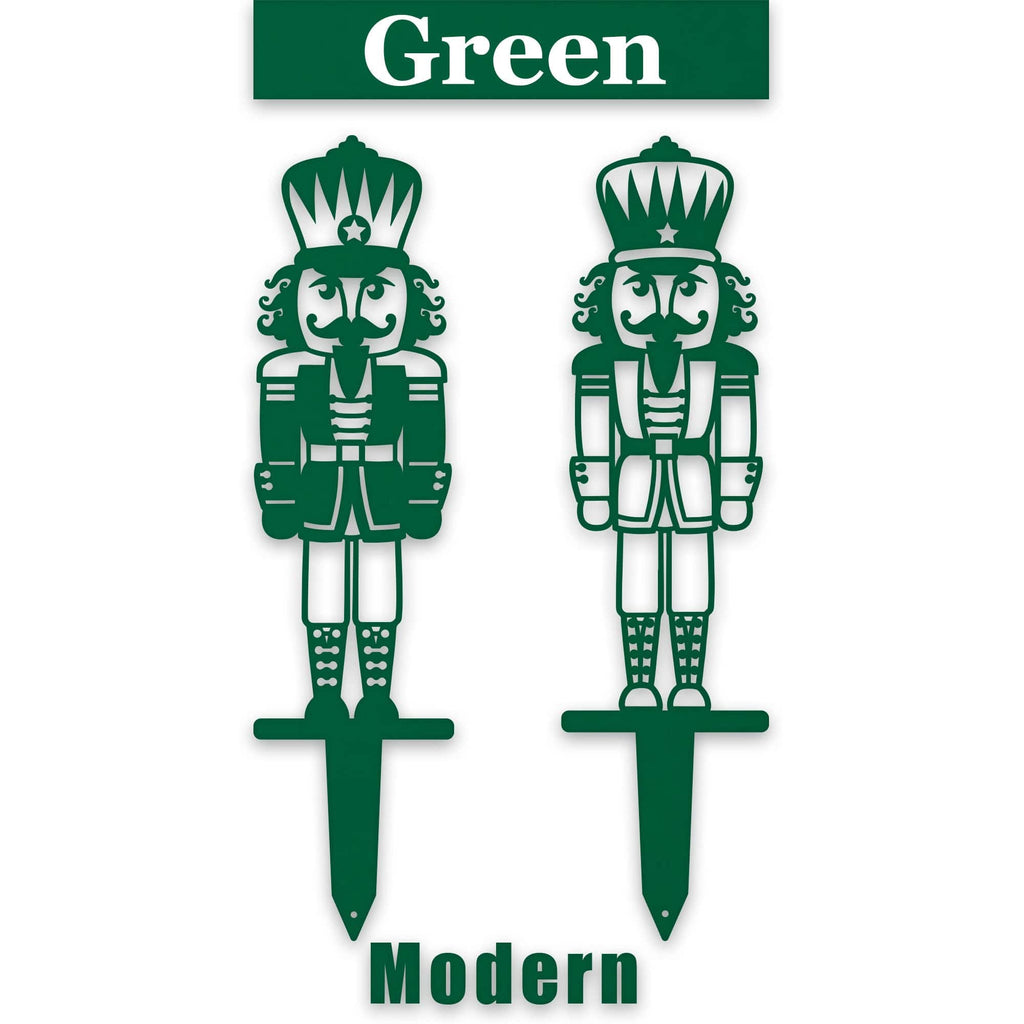 Christmas Nutcracker Holiday Yard Stakes, Traditional or Modern Designs