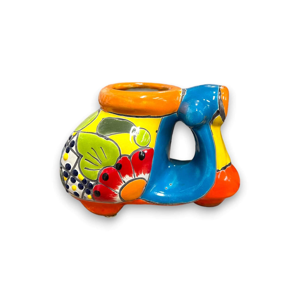 Colorful Talavera Scooter Planter | Mexican Art Decor