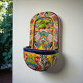 Colorful Talavera Wall Fountain | Mexican Ceramic Water Feature
