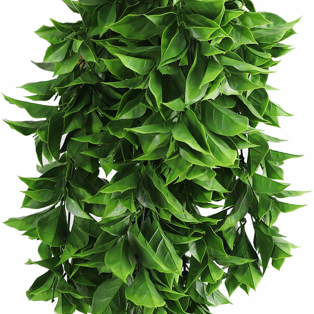 Dense Flowering Pothos Artificial Hanging Bush 10.6×28.5in – NFPA 701 Certified – UV Resistant