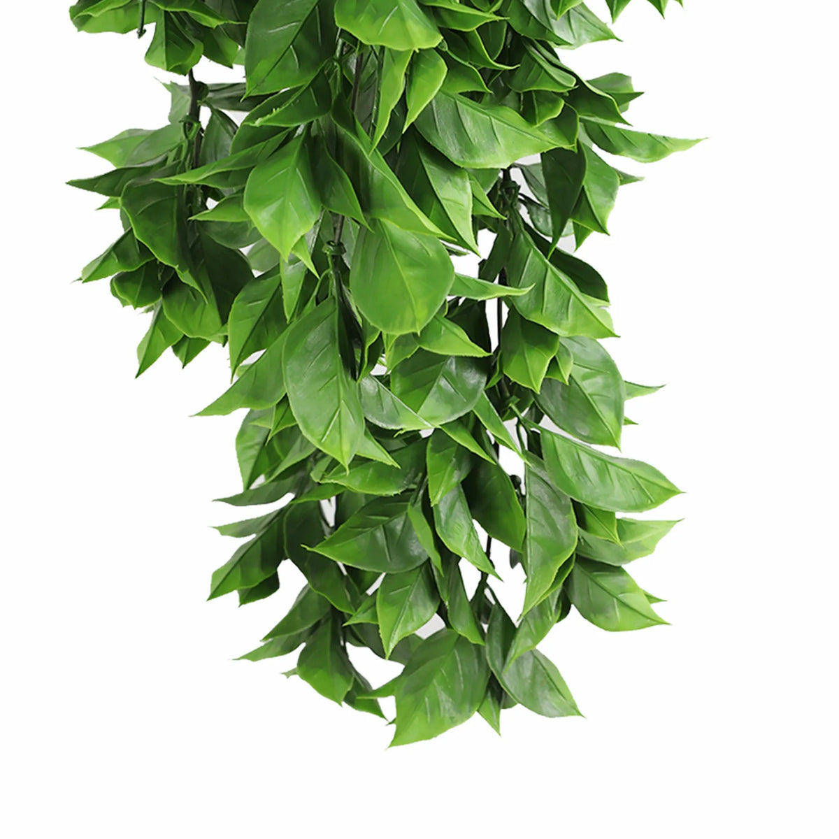 Dense Flowering Pothos Artificial Hanging Bush 10.6×28.5in – NFPA 701 Certified – UV Resistant