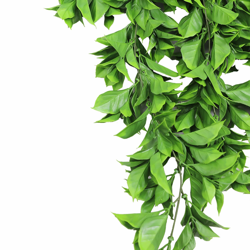 Dense Flowering Pothos Artificial Hanging Bush 10.6×28.5in – NFPA 701 Certified – UV Resistant