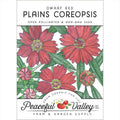 Coreopsis, Dwarf Plains Red (pack)