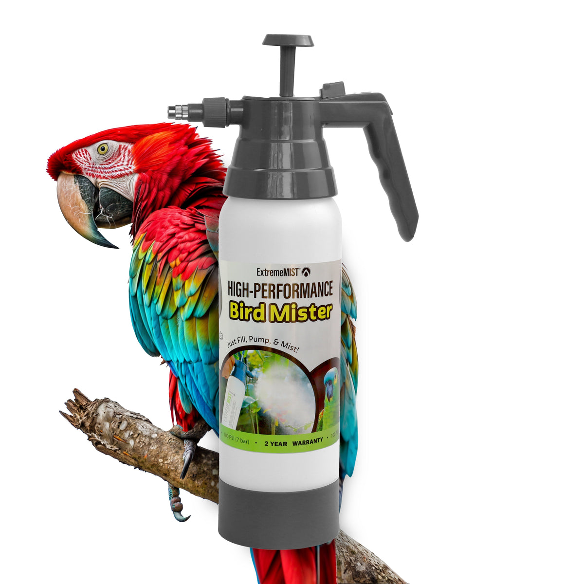Bird Mister Spray Bottle – Ultra-Fine Parrot Grooming Sprayer for Pet Birds, Feather Care & Cage Humidity