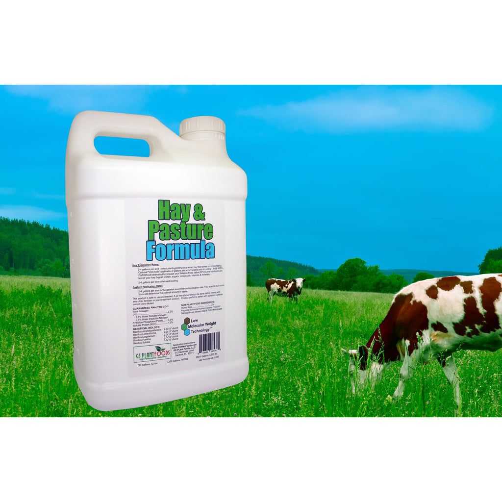 Hay & Pasture Formula - Organic Pasture Fertilizer with Humic Acid & Fulvic Acid