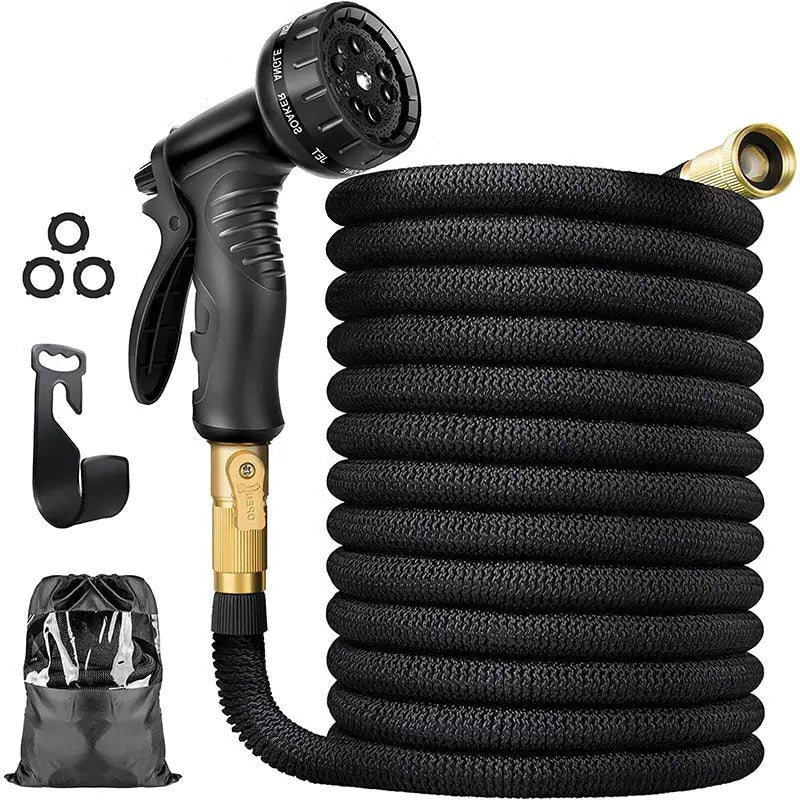 Expandable Garden Hose Flexible Water Hose with 8 Spray Nozzle Lightweight