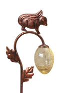 Solar-Powered Bronzed Animal Garden Stake -