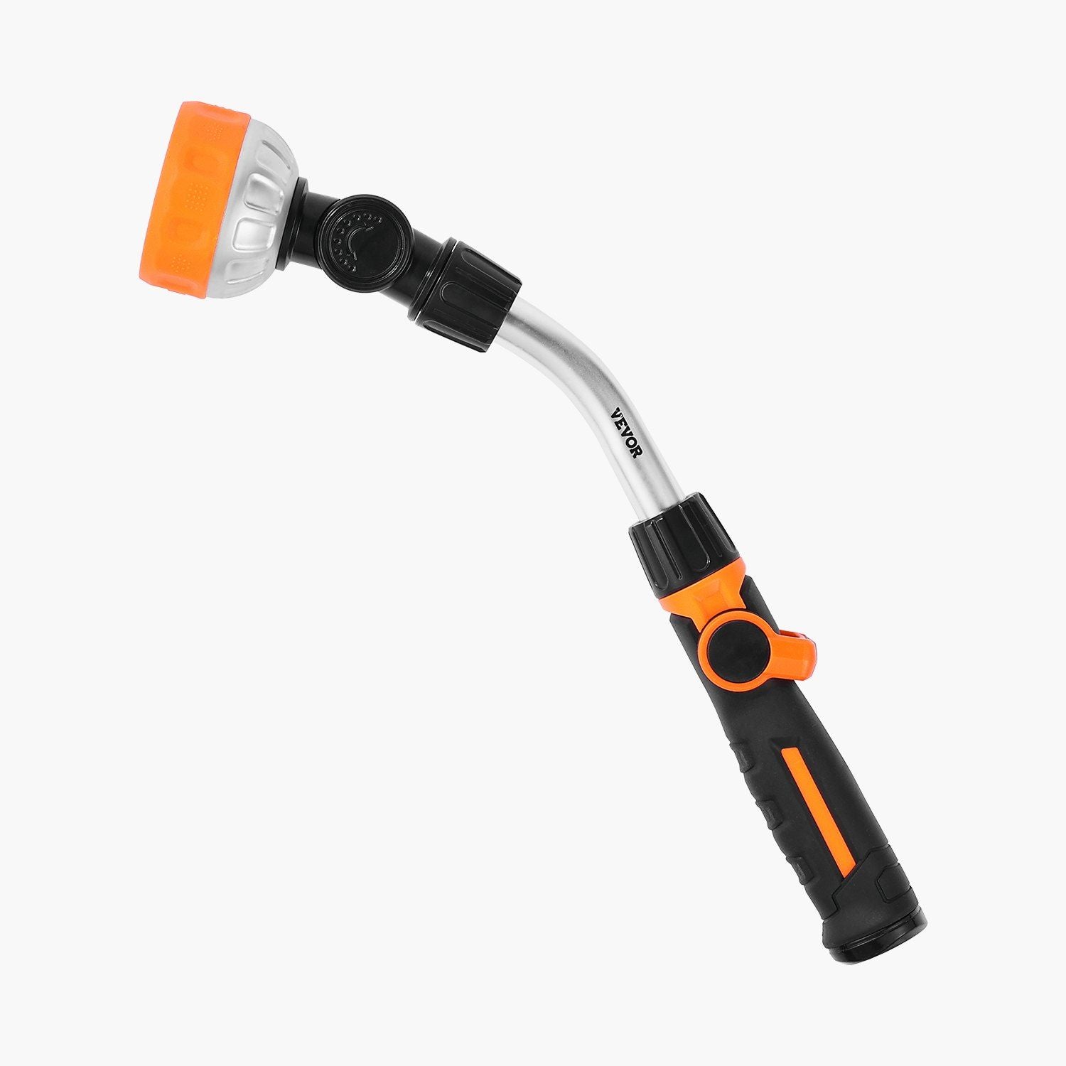 Heavy Duty Garden Hose Wand 15-Inch Long with 8 Spray Patterns & 180° Swivel Head