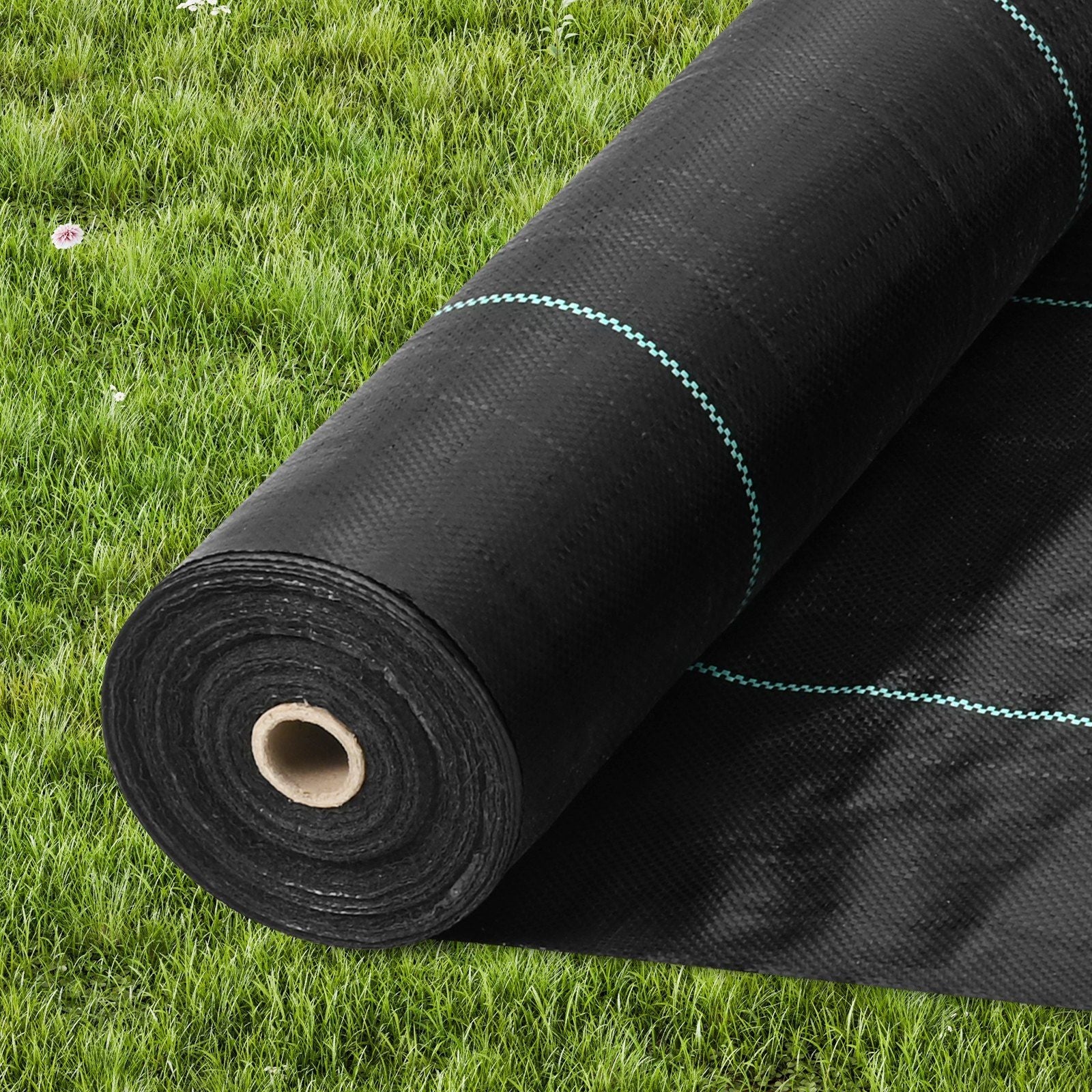 Weed Barrier Landscape Fabric, 6*100FT Heavy Duty Garden Weed Fabric, Woven PP Weed Control Fabric, Driveway Fabric, Geotextile Fabric for Landscaping, Ground Cover, Weed Blocker Weed Mat, Black
