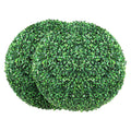 Artificial Topiaries Boxwood Trees, 16' Tall (2 Pieces), Ball-Shape Faux Topiaries Plant, All-year Green Feaux Plant Decorative Balls for Backyard, Balcony,Garden, Wedding and Home Décor