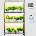 Plant Stand with Grow Light, 4 Tiers Plant Shelf with 3000K 180W LED Full Spectrum Light for Indoor Plants, Grow Light Shelf with Timer for Seed Starting 35.4" L x 13.8" W x 59.1" H