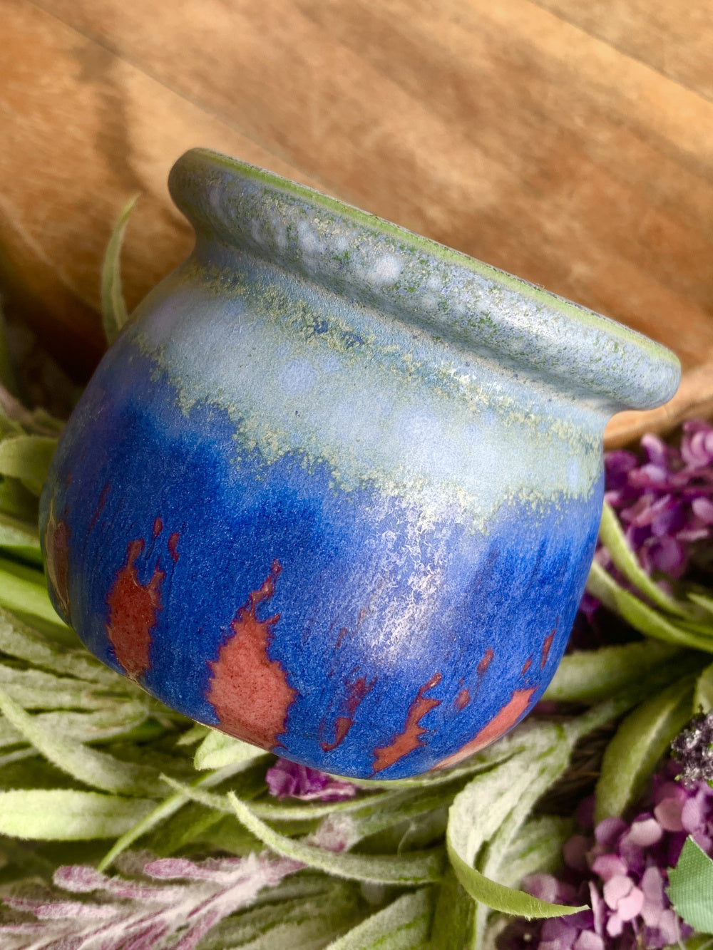 SC-0018 Rustic Handmade Clay Planter Pot - Pot Rim Diameter: 2"