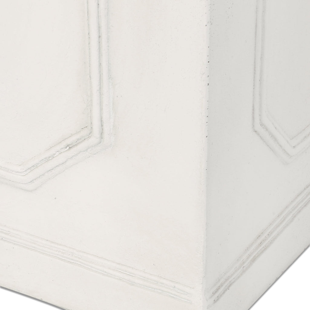 17.75 x 18.50 Antique White MGO Planter