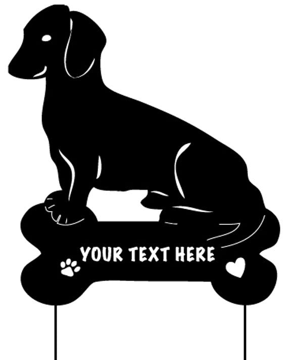 Dachshund Garden Stake or Dog Wall Art