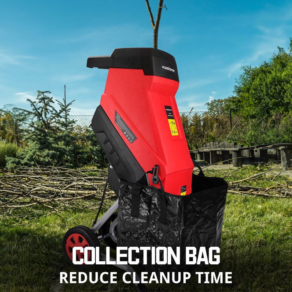 15Amp Electric Wood Chipper Leaf mulcher DB6610-W