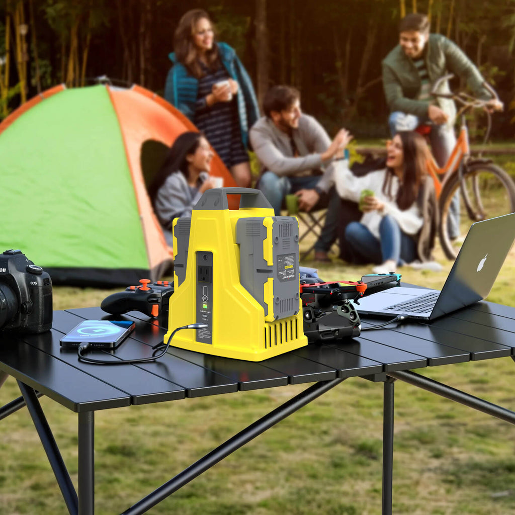 300W 40V Battery Power Inverter with 2x 4.0Ah Battery and Charger DB9801B