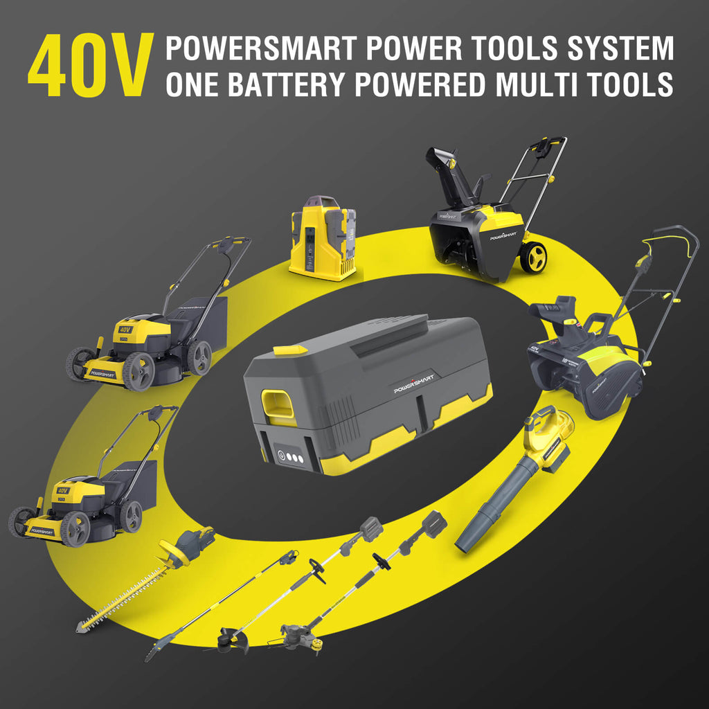 300W 40V Battery Power Inverter with 2x 4.0Ah Battery and Charger DB9801B