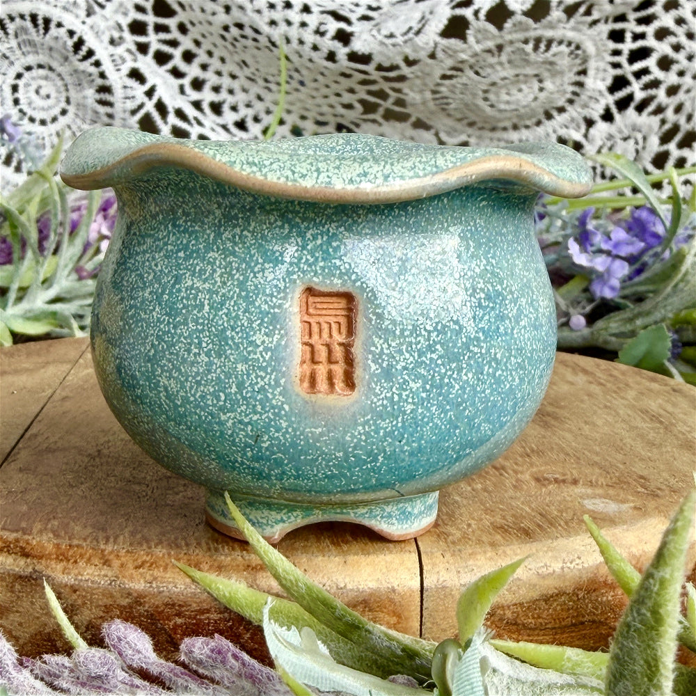 WS-0045 Modern Handmade Ceramic Planter Pot - Pot rim diameter: 1.8"