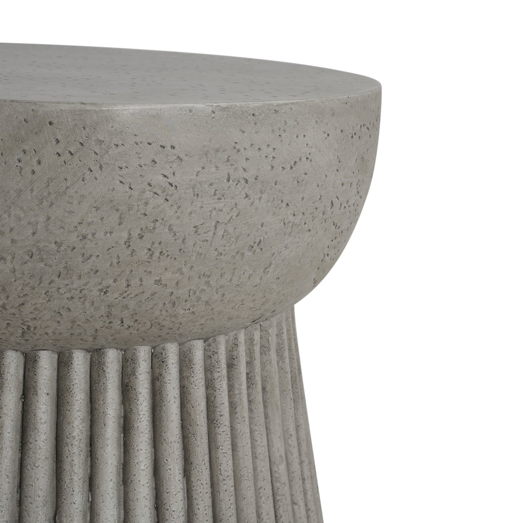Outdoor Lightweight Concrete Side Table