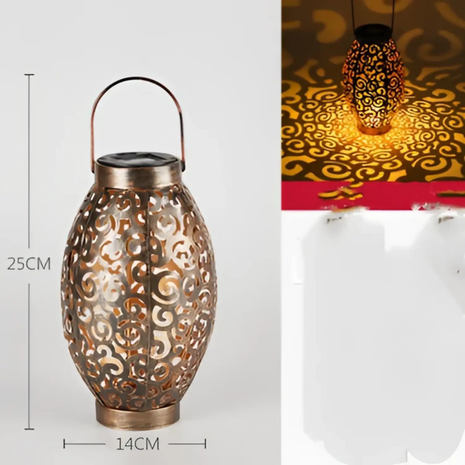 Decorative Outdoor Lamp for Patio with Projection Lighting