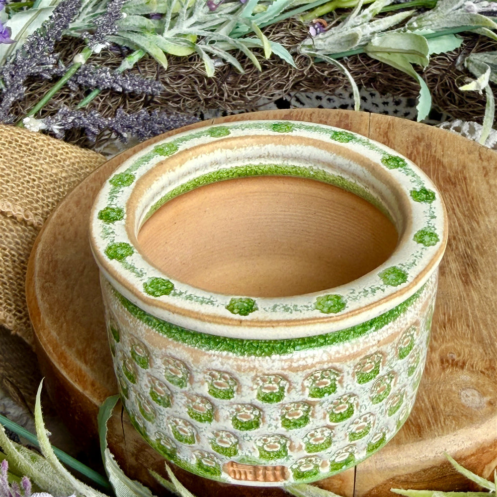 WS-0047 Unique Handmade Pottery Planter Pot - Pot rim diameter: 2.4"