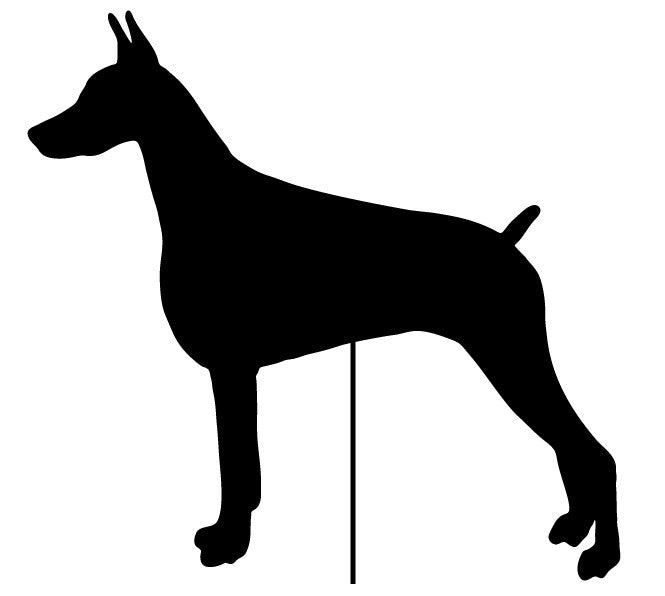 Doberman Pinscher Garden Stake or Wall Hanging (Style 1)