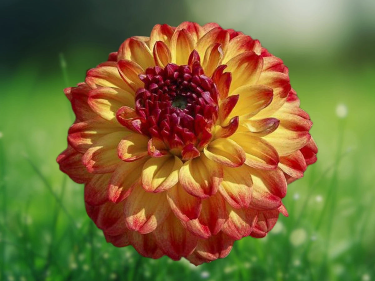 25 Seeds Dahlia Pinnata Red White Bi-Color Blooms Hardy Perennial Easy Grow Ornamental