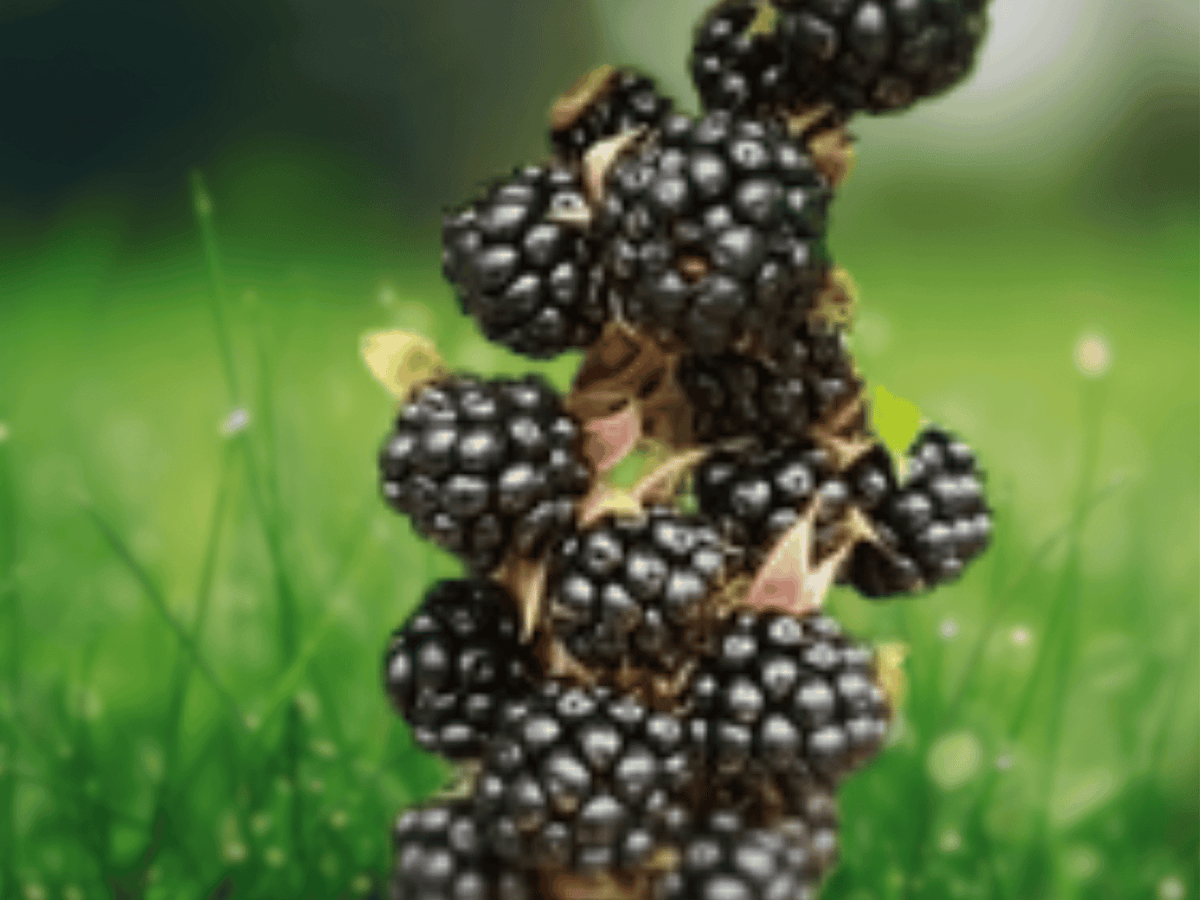 5 Live Plant Columbia Star Blackberry Thornless Rubus Starter Plug