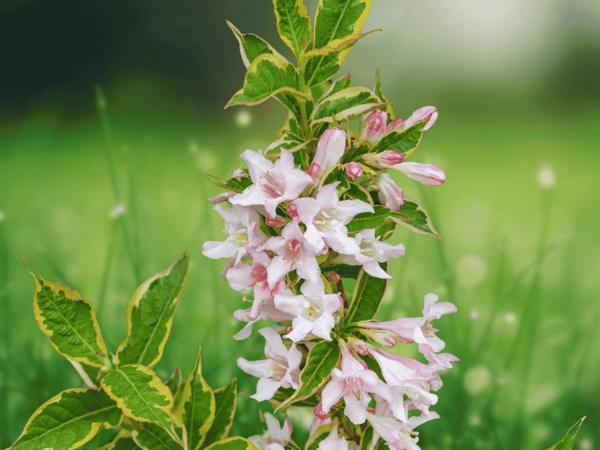 1 Live Plant Variegated Weigela Shrub 12 Inches Weigela florida Bare Root
