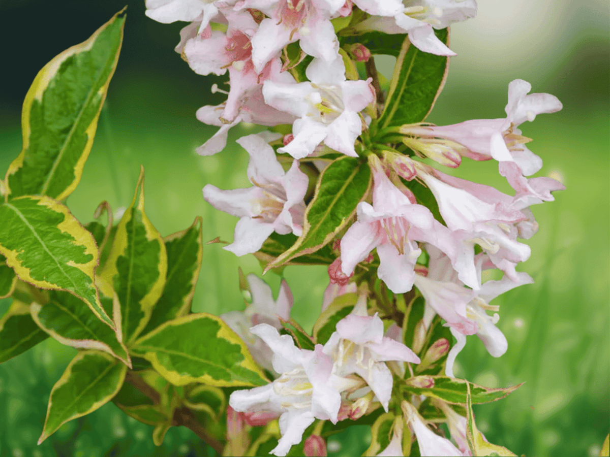 3 Bare Root Variegated Weigela Shrub Live Plants 12 Inch Weigela florida