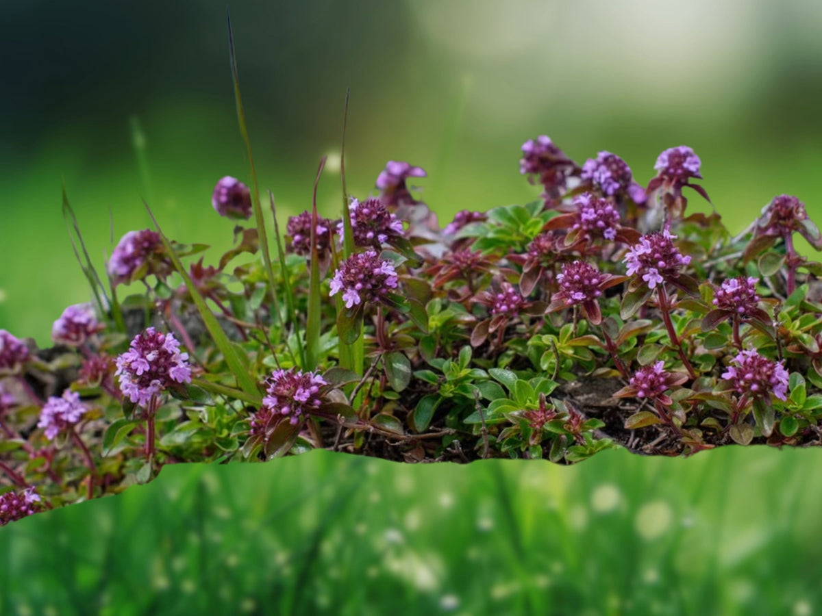 300 Creeping Thyme Seeds, Thymus Serpyllum, Ground Cover Perennial Herb, Pink Purple Blooms, Drought Tolerant