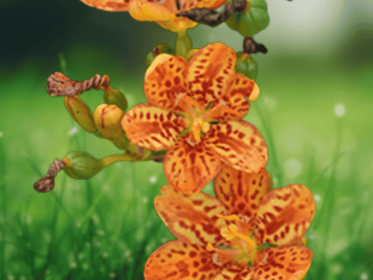5 Seeds Belamcanda chinensis Blackberry Lily Ornamental Perennial Flower
