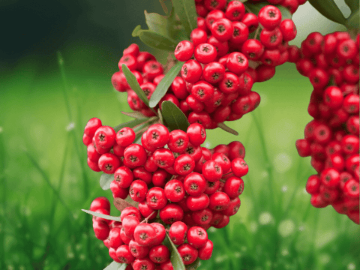 30 Seeds Scarlet Firethorn Pyracantha coccinea Ornamental Shrub Bright Berries