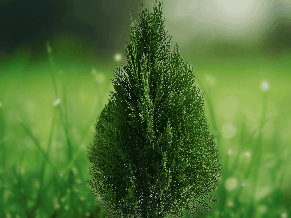 3 Blue Cone Arborvitae Starter Plugs Platycladus orientalis